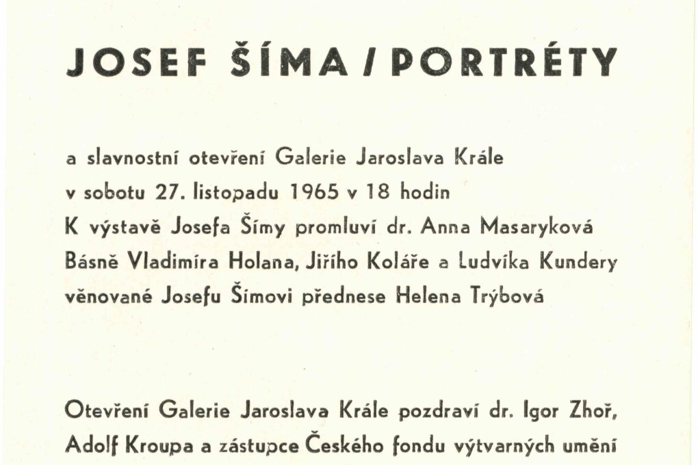 Josef Šíma – portréty